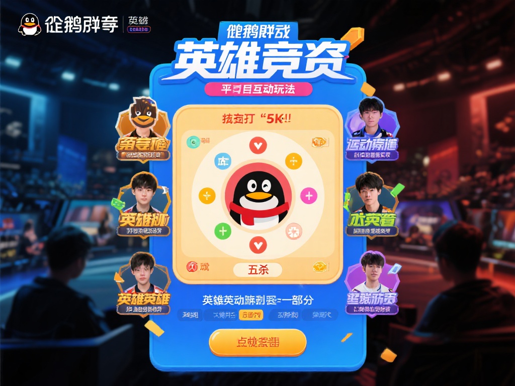 企鹅电竞英雄竞猜是平台推出的一种互动玩法，允许用户